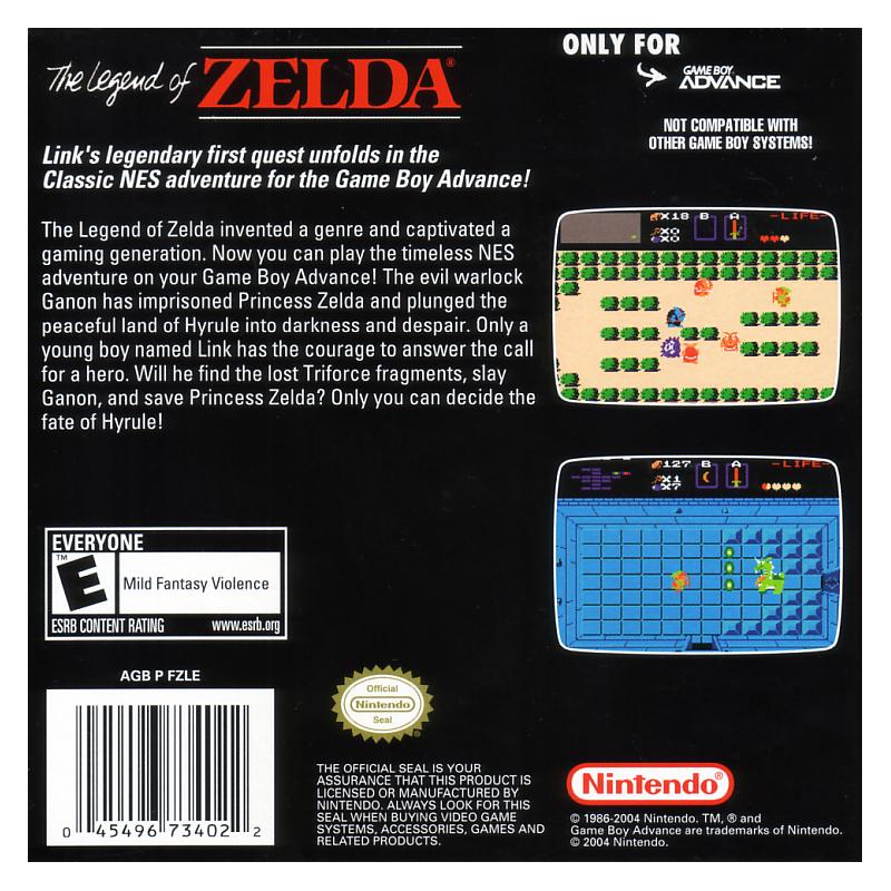 北米版GBA]Classic NES Series: The Legend of Zelda(中古) - huck-fin