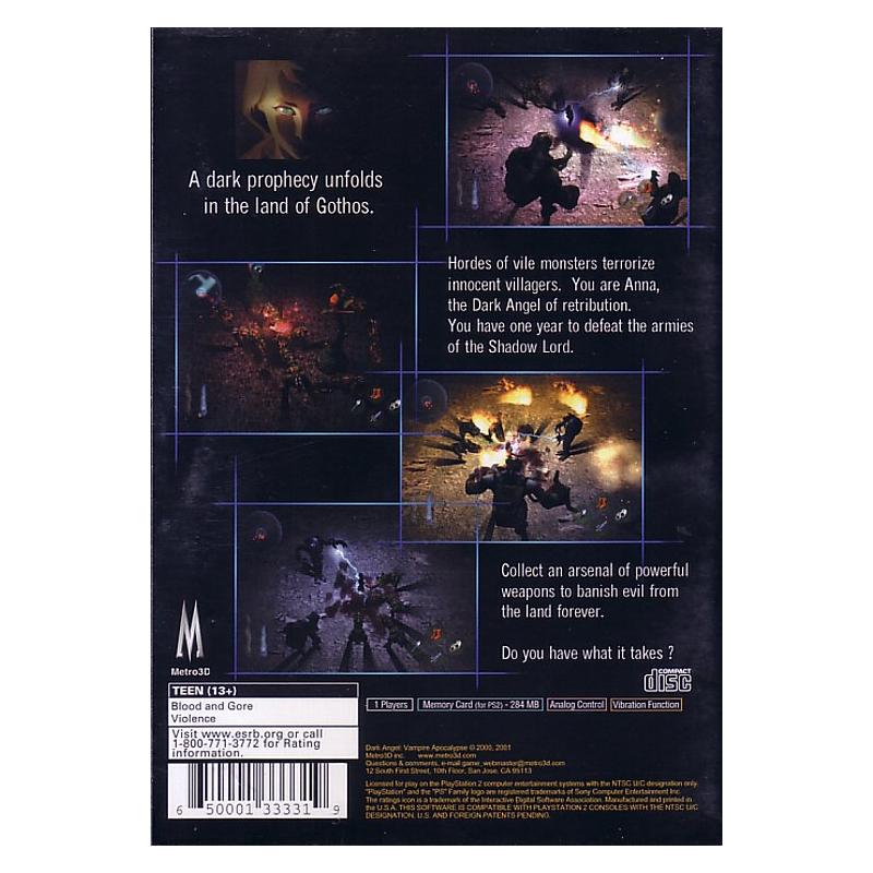 北米版PS2]Dark Angel: Vampire Apocalypse(新品) - huck-fin 洋ゲーレトロが充実!? 海外ゲーム通販  輸入ゲーム以外国内版取扱中
